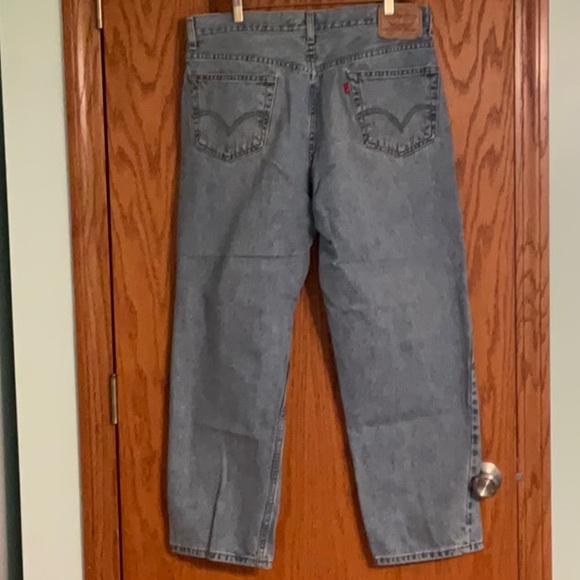 Levi’s 550 Relaxed Fit Light Wash Denim Jeans 100% Cotton 36 x 30 - Picture 3 of 5